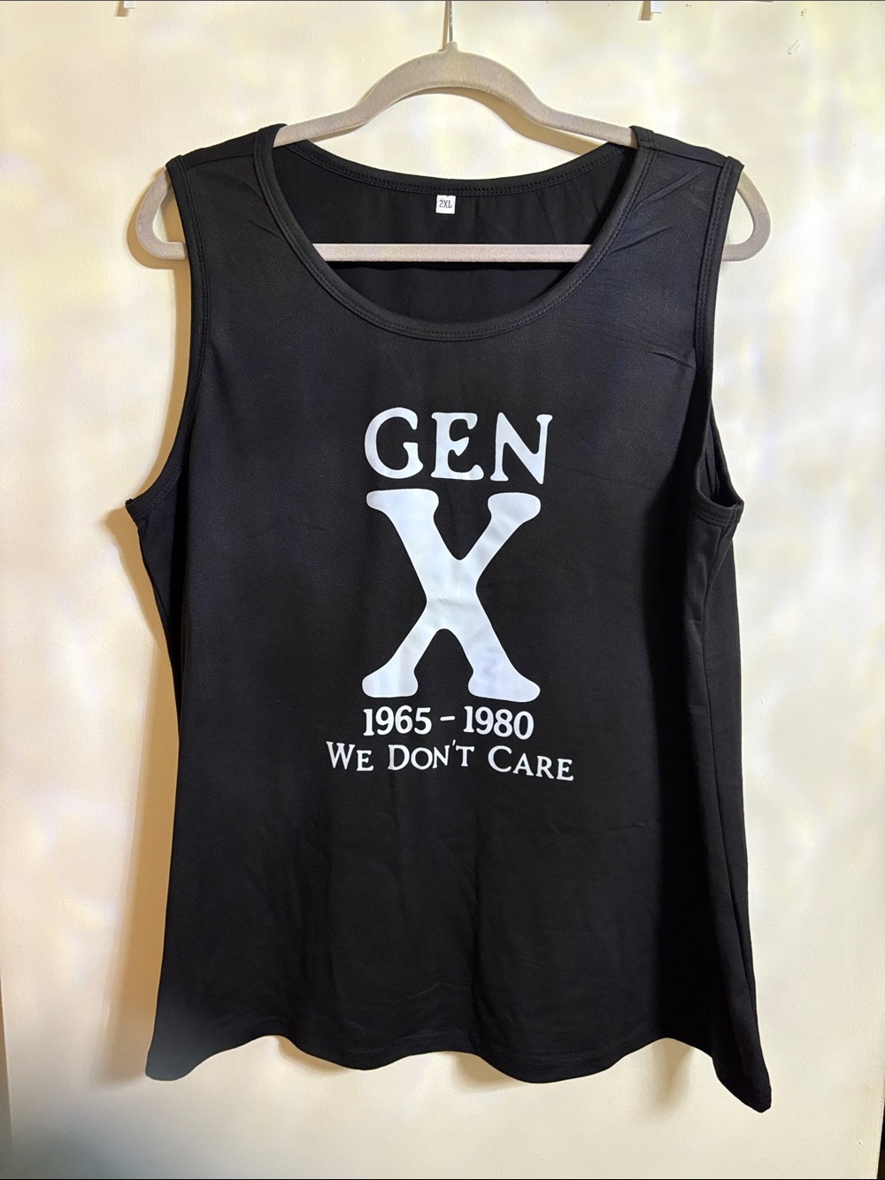 Gen X Graphic Tank Top - Black